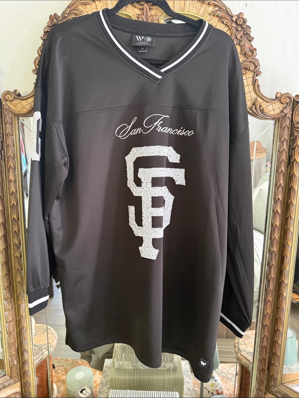 Genuine Merchandise Black San Francisco Jersey with White Logo